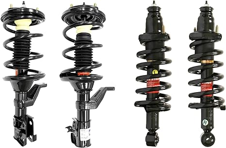 Monroe 1000112VK 4 pc Front and Rear Quick-Strut Suspension Strut Assembly Set for 2002-2006 Honda CR-V