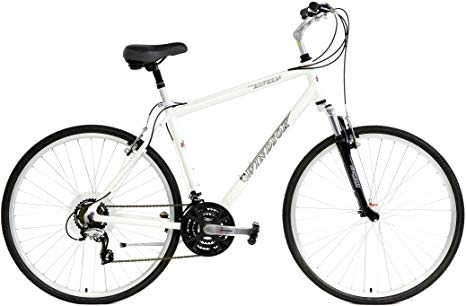 Windsor Rover 2.0 Hybrid 700c Comfort Bike 21 Speed with Suspension Fork, Flat Bars and Comfort Seat