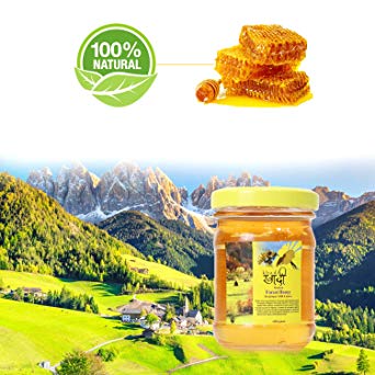 Khadi India Honey (Gathered from Hi-Altitude Wild-Forests of Kashmir-9500 ft Above) Breakfast Honey-Good for Summers - Rare Crop-1 kg
