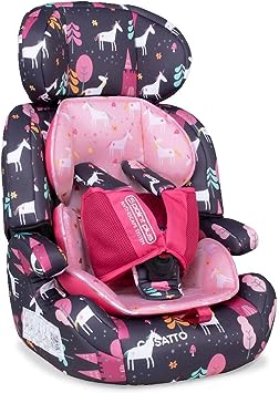 Cosatto Zoomi Car Seat - Group 1 2 3, 9-36 kg, 9 Months-12 years, Forward Facing, Unicorn Land