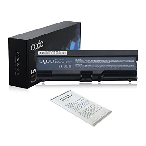 AGDA®7800mah Laptop Battery For Lenovo ThinkPad T410 T420 T510 T520 W510 W520 SL410 11.1V 7800mah 86WH Black 18 month warranty