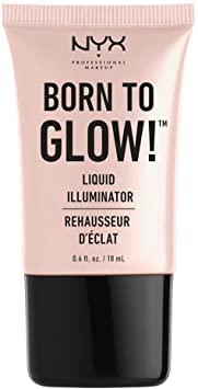 NYX Professional Makeup Born to Glow Liquid Illuminator, Liquid Shimmer Makeup, Highlighter, Foundation Base, Vegan Formula, Shade: Sun Beam
