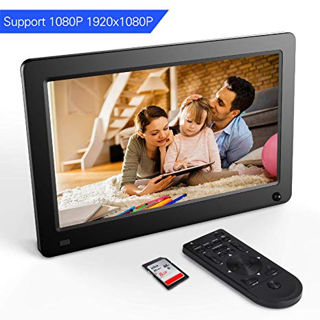 11.6 Inch Digital Photo Frame - IPS HD 1920x1080 1080P Digital Picture Frame, with Motion Sensor/Remote Control/8GB SD Card/Calendar/MP3/Photo/Video Player, 180° Viewing Angles
