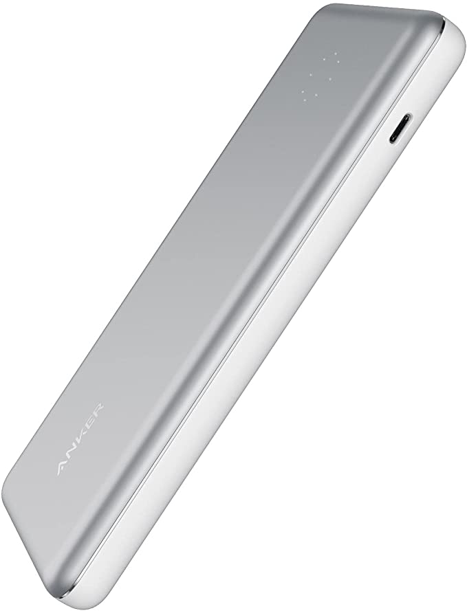 Anker PowerCore  10000 Pro, High Speed Charging Portable Charger Battery Pack for iPhone X/XS/XR / 8, iPad, and iPod with Lightning Ports (AC Adapter Not Included) (White)