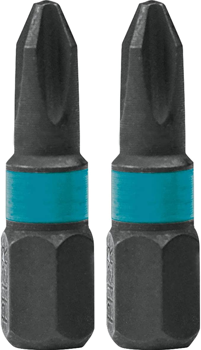 Makita A-98837 Impactx 2 Phillips Drywall 1″ Insert Bit, 2 Pack