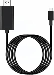 USB C HDMI 変換ケーブル 4K＠30Hz映像出力 USB C HDMI 2.1 変換ケーブル 10Gbps転送 設定不要 for Thunderbolt3 タイプc hdmi 変換アダプター 高耐久 for Phone-15/MacBook/for iPad/Android/Type C パソコン/タブレットなどに適用 在宅勤務 ウェブ会議 2M