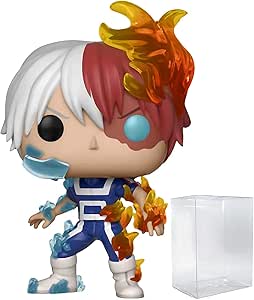 POP My Hero Academia - Shoto Todoroki Funko Pop Vinyl Figure (Bundled with Compatible Pop Box Protector Case), Multicolored, 3.75 inches