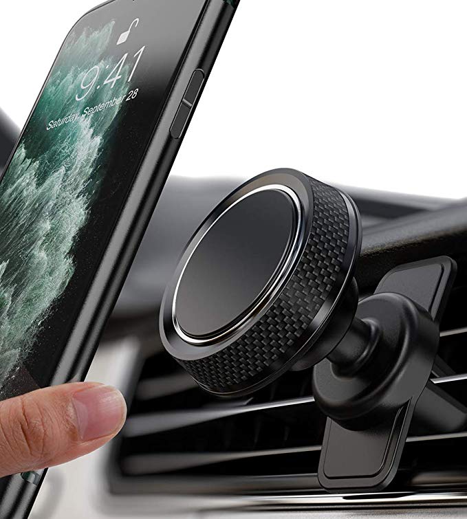 itaomi Magnetic Car Phone Mount, Phone Car Mount Magnet Air Vent Mount 360° Rotation Car Phone Holder for Car Fit for iPhone 11 Pro Max Xs Max XR X 8 Plus 7 Plus 6 Samsung Galaxy S10 S10  S10e S9, GPS
