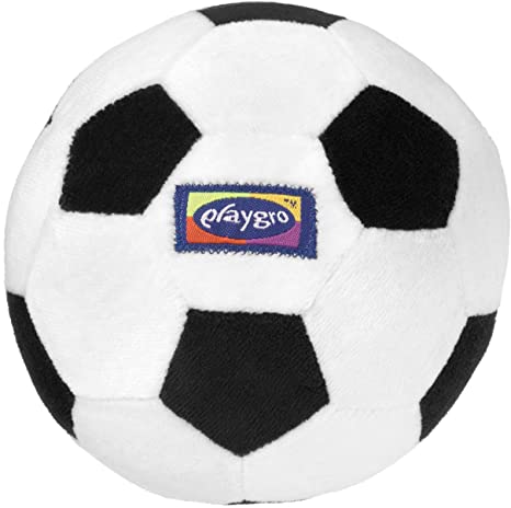 Playgro My First Soccer Ball Baby Toy, Black/White