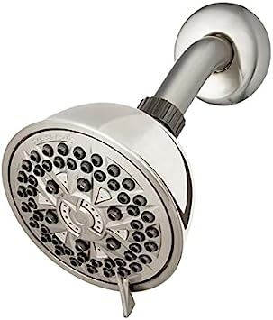 Waterpik 7-Mode PowerPulse Massage Fixed Mount Brushed Nickel Shower Head (XFT-739E)