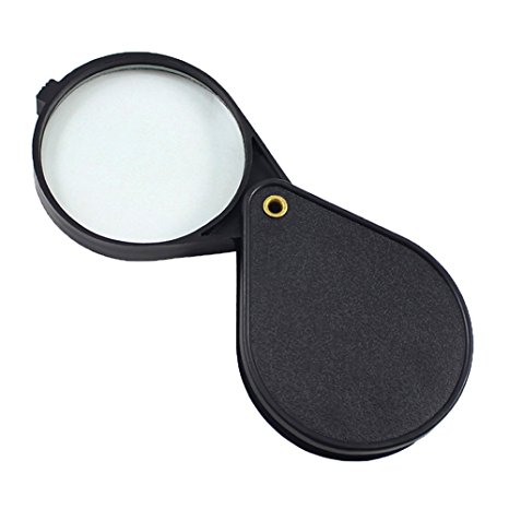 10x 2" Folding Pocket Magnifier Loupe Magnifying Glass Lens