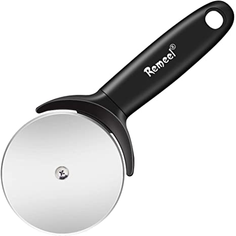 Remeel Pizza Cutter with Food Grade 3.5 Inches Stainless Steel Sharp Wheel and Safe Blade Cover