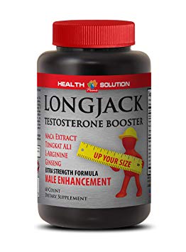Testosterone booster for men muscle growth pills - LONGJACK SIZE UP (ALL NATURAL FORMULA) - Longjack bulk supplements - 1 Bottle 60 Capsules