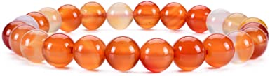 Cherry Tree Collection | Small, Medium, Large Sizes | Gemstone Beaded Stretch Bracelet | 8mm Round Beads