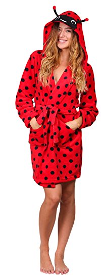 Totally Pink Women's Warm and Cozy Plush Character Robe