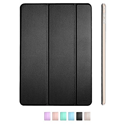 iPad Pro 9.7 Cover-Dyasge Pearly Luster Case with Auto Wake/Sleep, Magnet, Translucent Frosted Back for Apple iPad Pro 9.7 inch/iPad Air 3,Black
