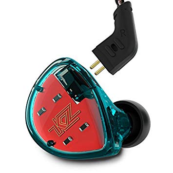 KZ ES4 Dynamic & Balanced Armature Hybrid Technology Driver In-ear Earphones (Non-mic, Cyan)