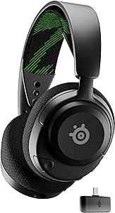 SteelSeries Arctis Nova 4X Wireless – Multi-Platform Gaming-Headset – 2,4 GHz High-Speed Wireless – 2 Std. Akkulaufzeit – USB-C – ClearCast Gen 2-Mikrofon – Xbox Series X|S, PC, PS5, Switch