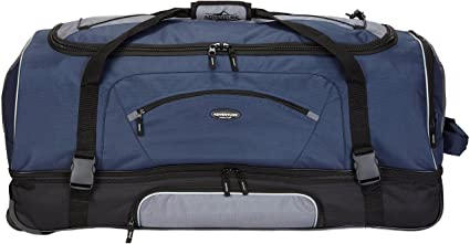 Travelers Club 36" ADVENTURE Travel Rolling Duffle Bag, Blue