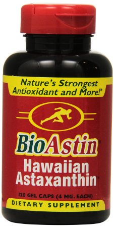 Nutrex Hawaii BioAstin Hawaiian Astaxanthin 120 Gel Caps supply 4mg Astaxanthin per Serving