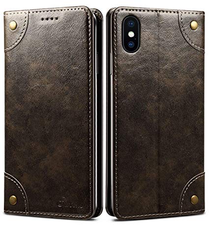 iPhone 8 Plus Case, iPhone 7 Plus Case, SINIANL Leather Wallet Folio Case Magnetic Closure Flip Cover with Stand and Credit Card Slot for iPhone 8 Plus / 7 Plus