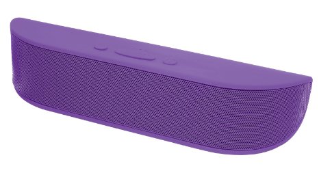 Aduro BeeBop Portable Wireless 10W Bluetooth Speaker with Built-in Speakerphone Purple
