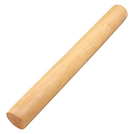 TOOGOO(R) Wooden Flour Dough Rolling Pin Roller Stick 9.2 Inch Length Wood Color