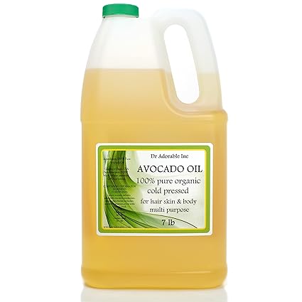 Dr Adorable Avocado Oil Organic Pure Cold Pressed 128 Fl. Oz/1 Gallon/7 Lb