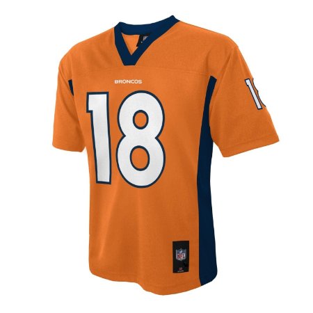 Peyton Manning #18 Denver Broncos NFL Youth Team Color Jersey Orange
