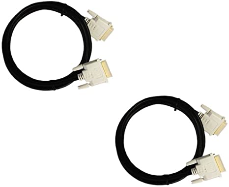 CNE36264 High Resolution Gold 6 Feet DVI to DVI Cable for Flat Panel Displays, HDTV and Plasma, 2 Pack