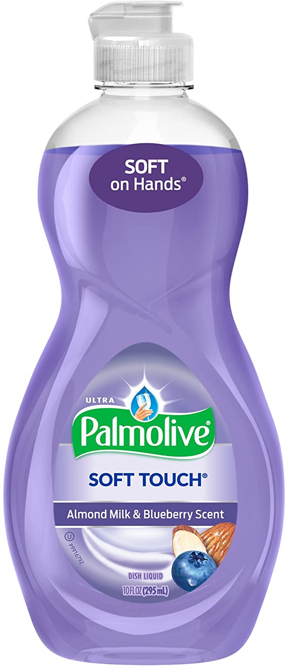 Palmolive Ultra Dish Liquid, Soft Touch Almond Milk and Blueberry Scent, 10 Ounce