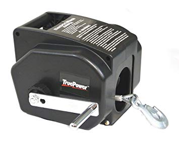 TruePower 40-4003 12V DC Portable Winch with Wireless Remote Control (2000 lb Line, 5000 lb Boat)