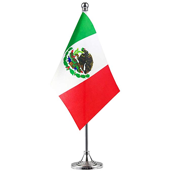 GentleGirl Mexico Flag Mexican Flag Table Flag,Desk Flag,Office Flag,International World Country Flags Banners,Festival Events Celebration,Office Decoration,Desk,Home Decoration