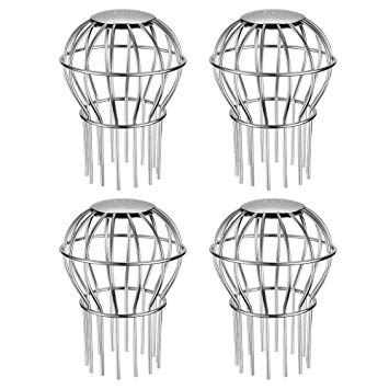 Gutter Guard 3 Inch 304 Stainless Steel Filter Strainer, Stops Leaves Seeds and Other Debris Gutter Cleaning Tool – 4 Pack