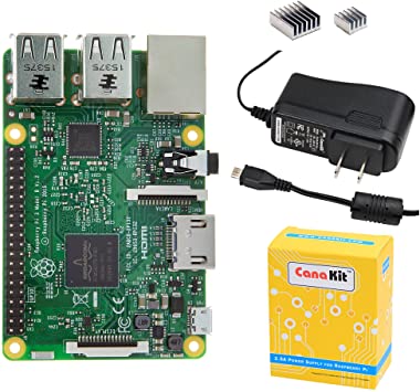 CanaKit Raspberry Pi 3 with 2.5A Micro USB Power Supply (UL Listed)