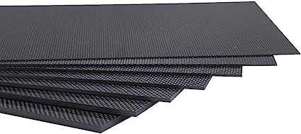 100X250X0.5MM 100% 3K Plain Weave Carbon Fiber Sheet Laminate Plate Panel