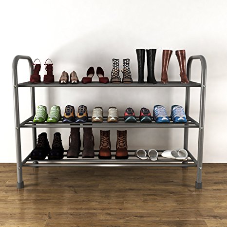 VECELO Premium Shoe Rack / Stand / Organiser - 3 Tiers