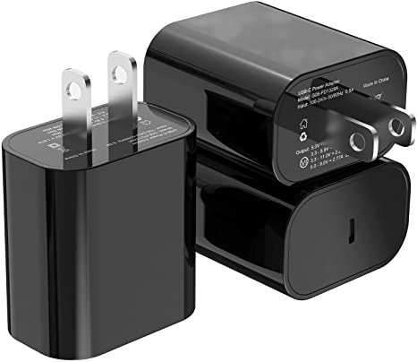 [Apple MFi Certified] iPhone Fast Charger 3Pack, iGENJUN USB C Charger Block 20W PD Type C Wall Charging Block Power Adapter for iPhone 13/13 Mini/13 Pro/13 Pro Max 12 11 SE XS, iPad Pro, AirPods Pro