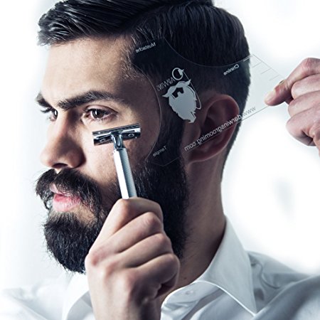 Darwins Beard Shaper Template - (Includes Free Beard Comb!) Create The Perfect Symmetric Beard Lines With A Quality Grooming Tool!