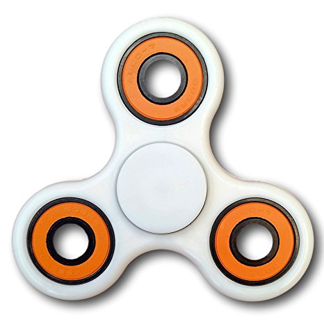 SPINZ HIGH PERFORMANCE FIDGET SPINNER Fidget Toy - Durable Non-3D Printed, Premium Si3N4 Hybrid Ceramic Bearing, Super Long Spins - Great Gift Idea for Quitting Smoking, Nail Biting, Anxiety, ADHD