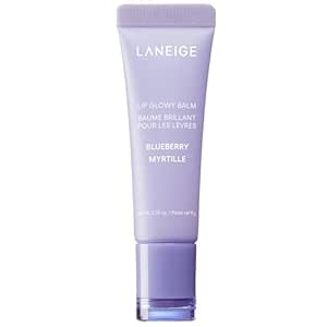 Laneige Lip Glowy Balm | Moisturizing Lip Treatment with Vitamin C   Shea Butter for Soft, Smooth and Glowing Lips | Korean Lip Balm For Dry Chapped Lips |Intense Hydration| BlueBerry |10Gm