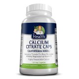 Mr Health Calcium Citrate Capsules Supplement with Magnesium and Vitamin D Highly Bio-available Form of Calcium Supports Bone Health Vegetarian Formula