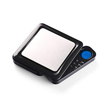 TBBSC Weigh Scales,High Precision Digital Pocket Scale 200g/0.01g Reloading, Jewelry and Gems Scale(Black)