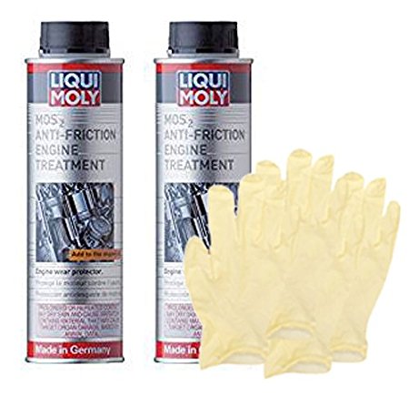 Liqui-Moly MoS2 Anti-Friction Engine Treatment (300 ML) - 2 Pack