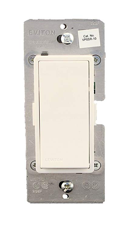 Leviton VP0SR-10Z, Vizia   Digital Coordinating Remote Switch, 3-Way or more applications (White/Ivory/Light Almond)