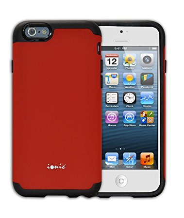 iPhone 6S Case, Ionic BELLA Apple iPhone 6 / iPhone 6S Case 2015 Smartphone (Red/Black)
