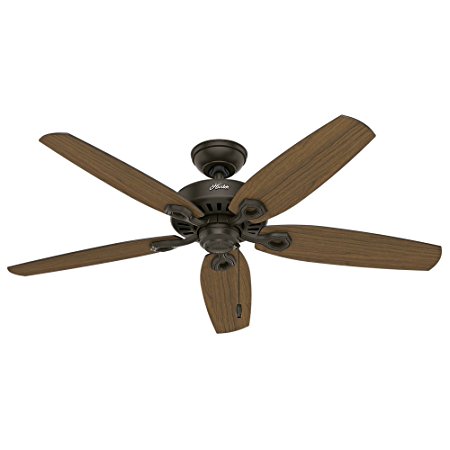 Hunter 53292 52" Builder Elite Damp New Ceiling Fan, Bronze