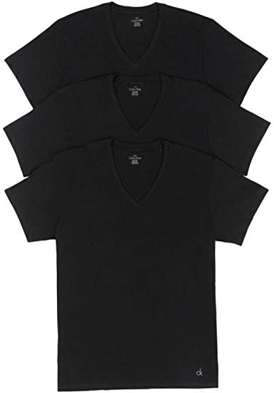 Calvin Klein Men's Cotton Classics Multipack V Neck T-Shirts