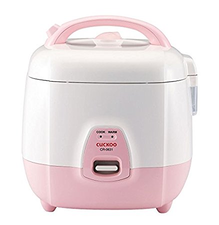 Cuckoo CR-0631 6 Cup Electronic Rice Cooker, 110V, Pink