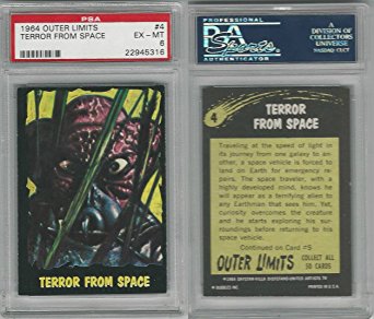 1964 Bubbles Inc, Outer Limits, #4 Terror From Space, PSA 6 EXMT